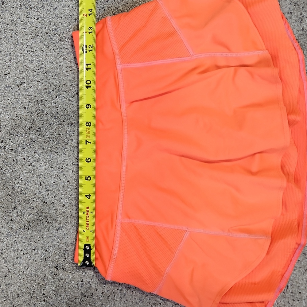 Athleta Bustle Tennis Skort Skirt Neon Orange Ember Size XS - Picture 11 of 13